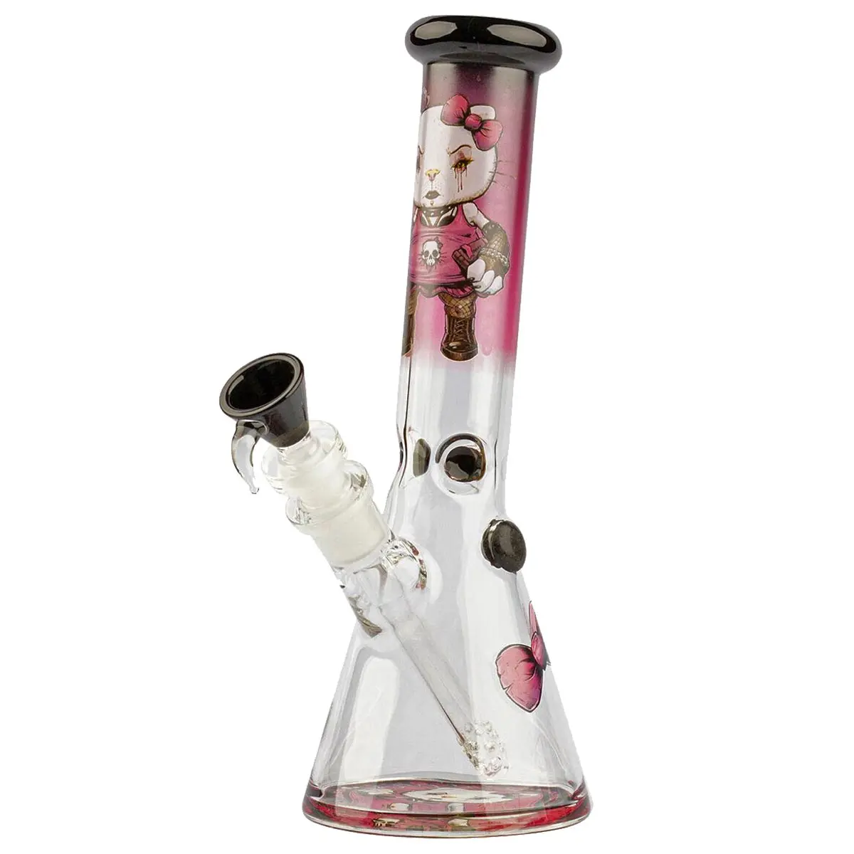 Grace Glass Bong per ghiaccio 'Angry Cat' 27 cm