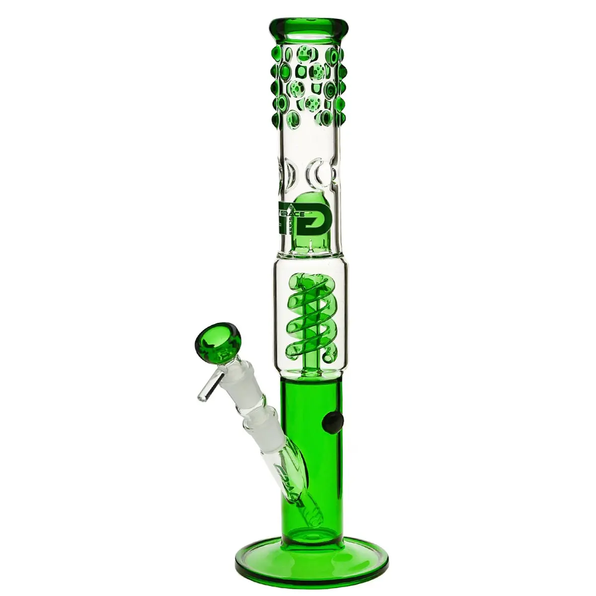 Grace bong in vetro "Slender Green Sarah" 38 cm