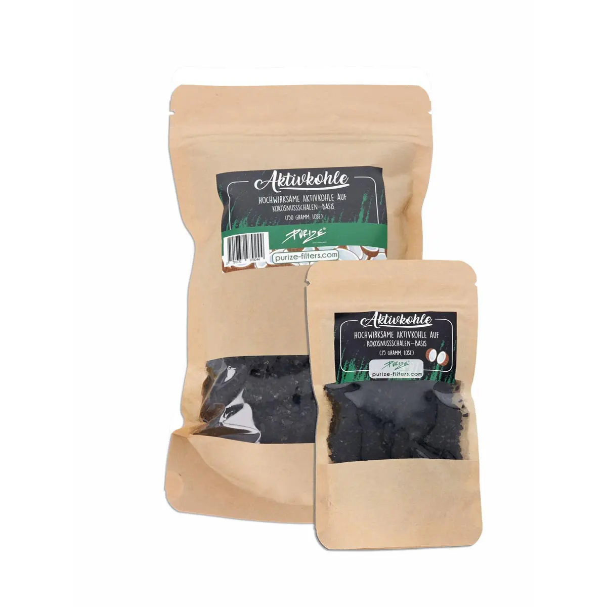 PURIZE® gusci di noce di cocco - carbone attivo, sciolto