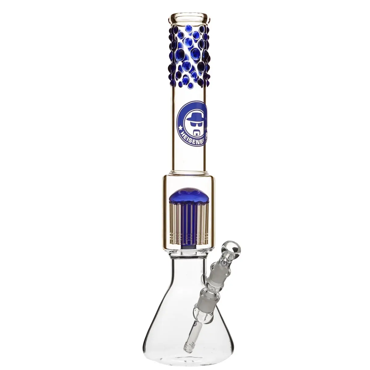 Heisenberg 'Beaker Bubble' 12-Arm Perc 18,8 - blu