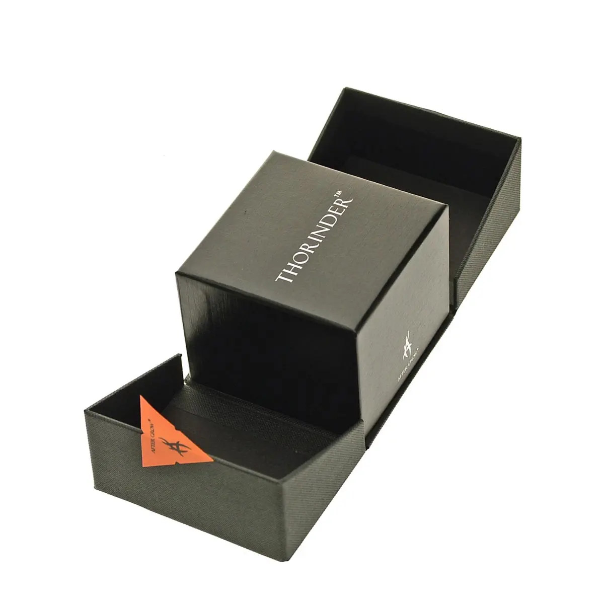 Thorinder grinder con finestra nero / arancio