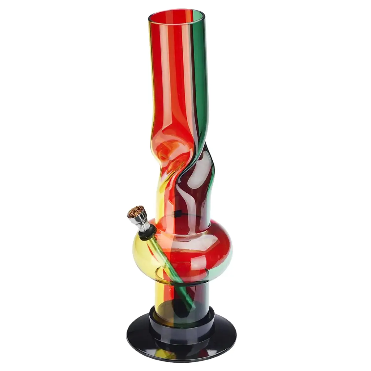 Champ High 'Twist Rasta' Bong in acrilico 31 cm