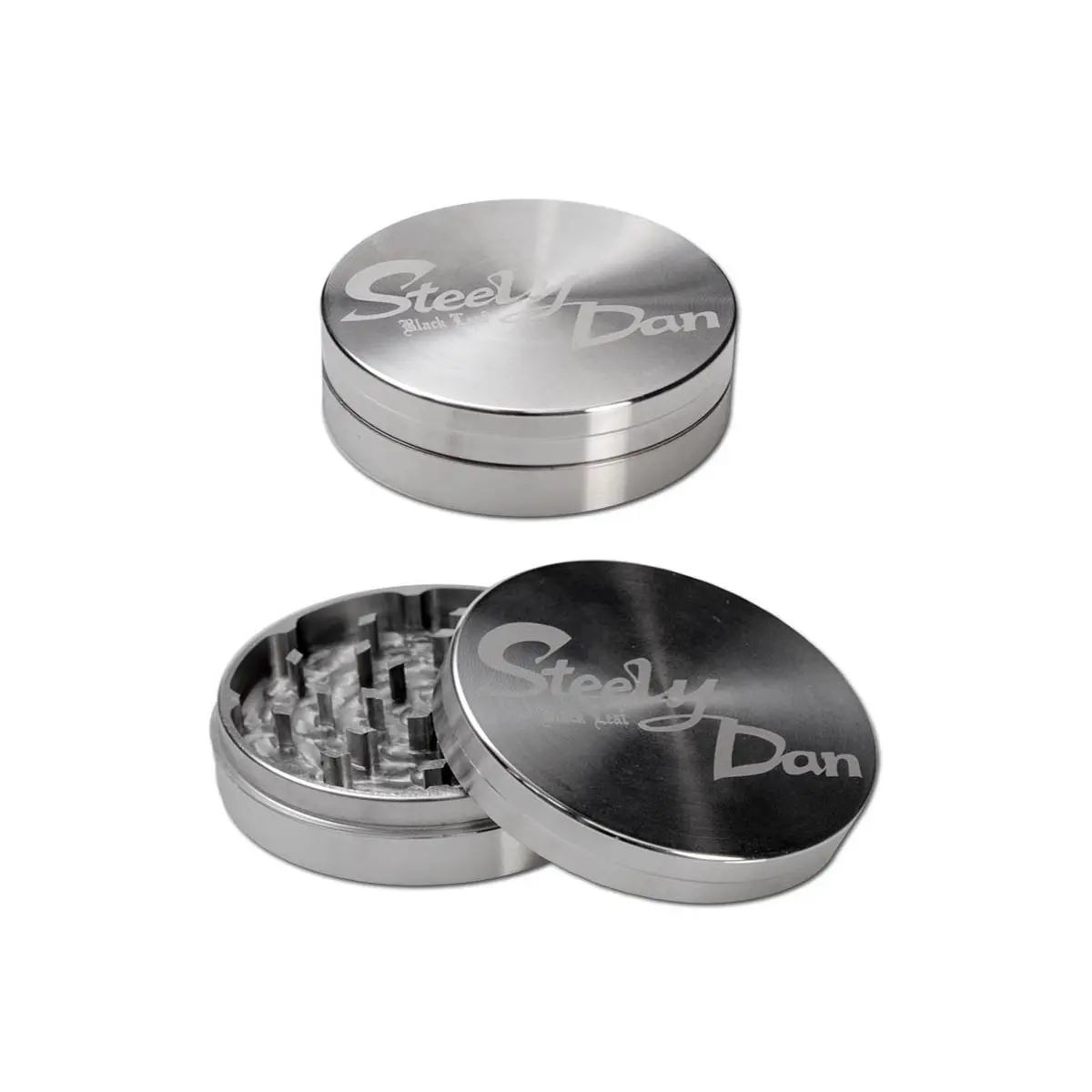 Grinder in acciaio Steely Dan 2 pezzi 49mm con borsa