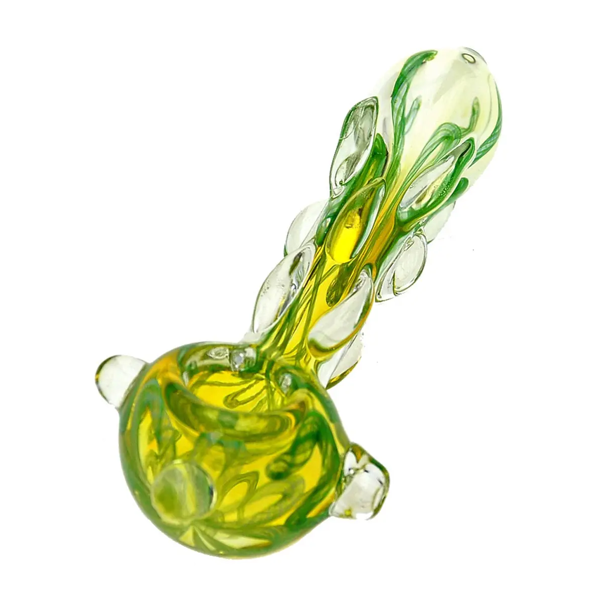 Pipa cucchiaio di vetro bubbler "Entangling Tangle"