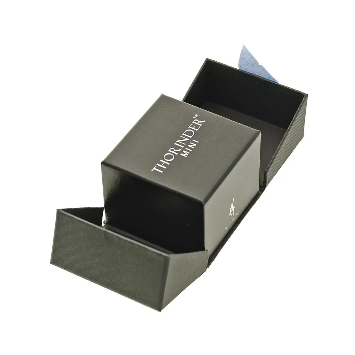 Thorinder grinder con finestra blu / nero Mini