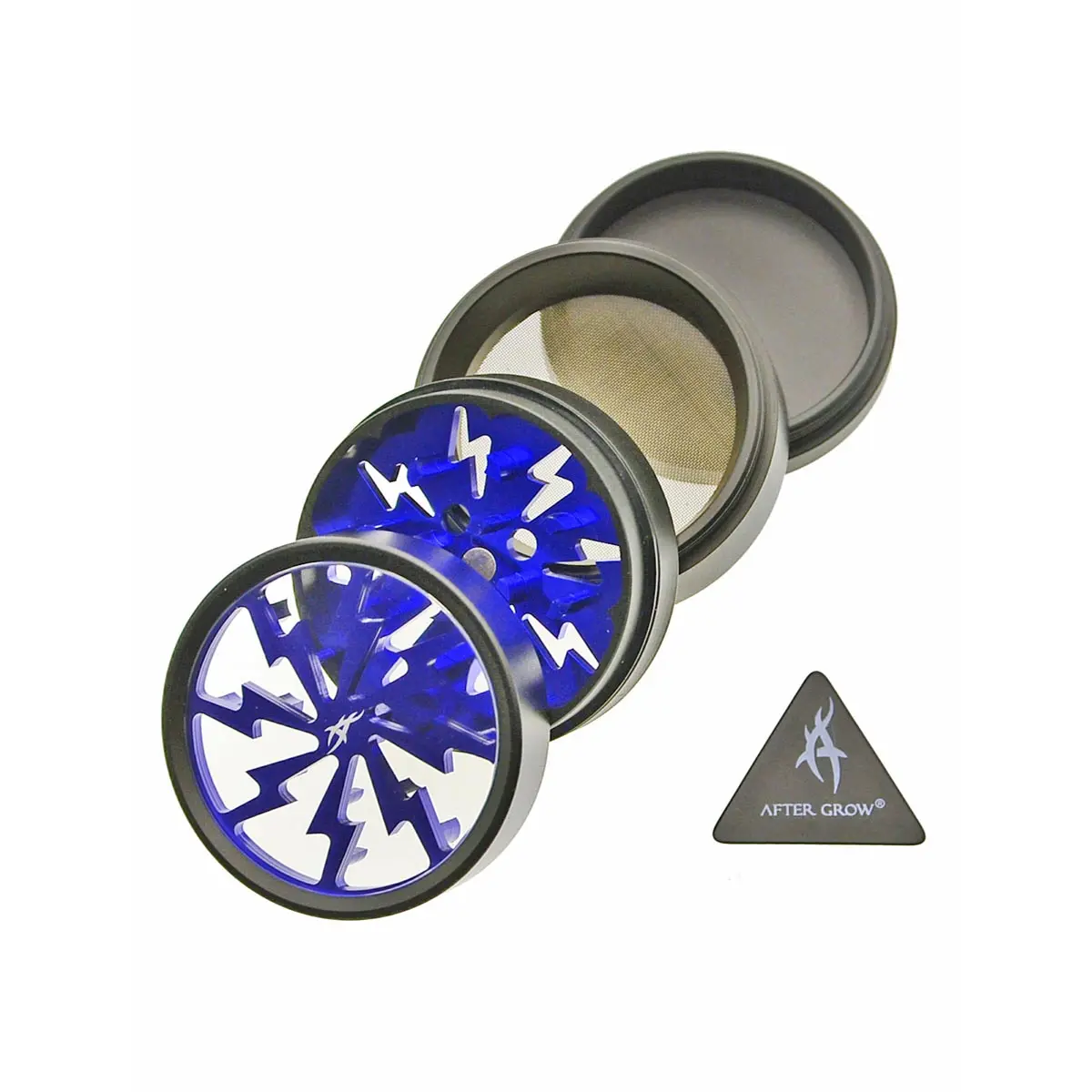 Thorinder grinder con finestra blu / nero Mini
