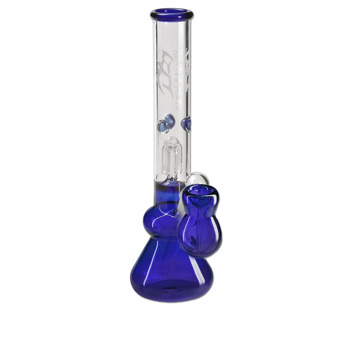 Black Leaf bong con Percolatore ICE  30cm blu