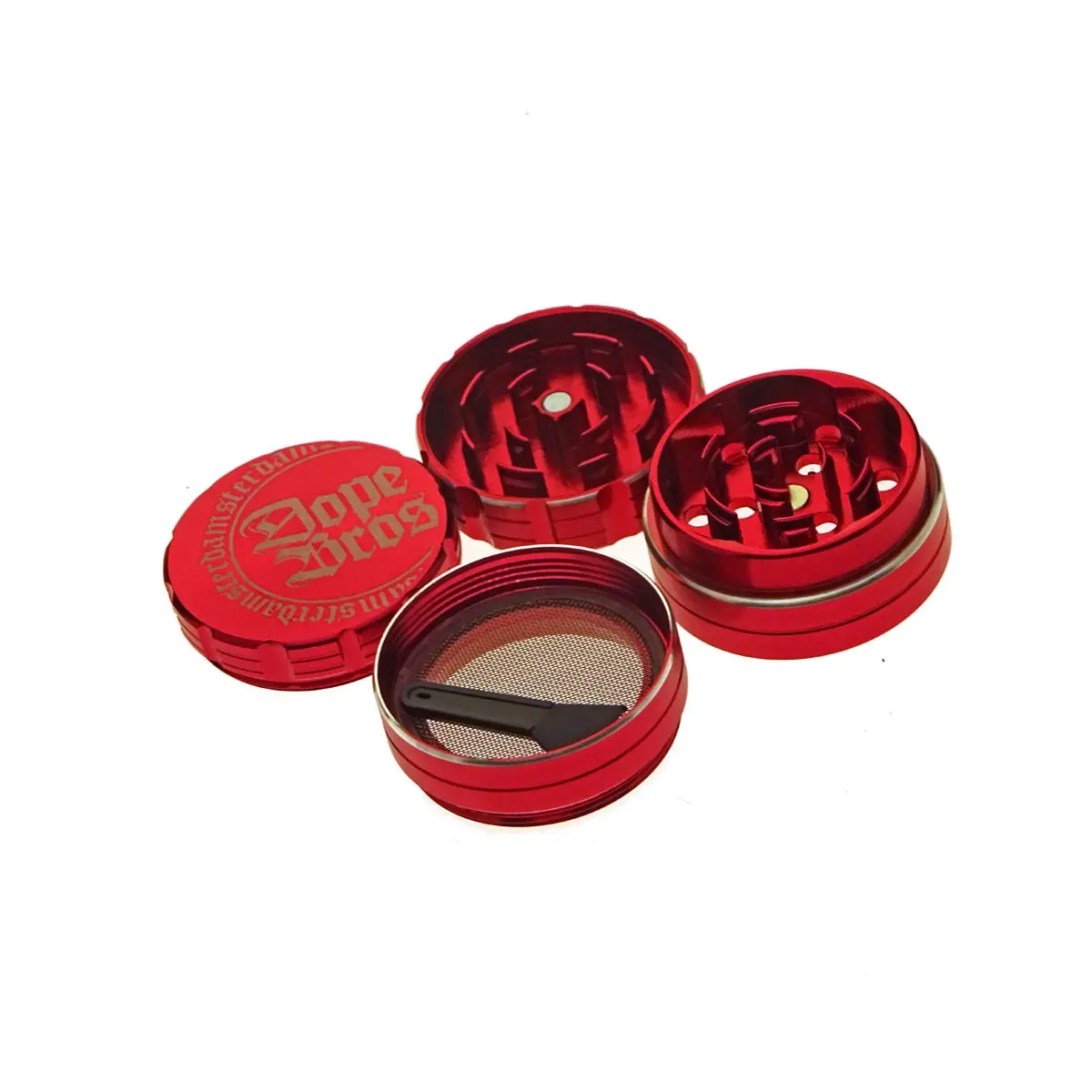 Dope Bros Grinder High Quality - rosso