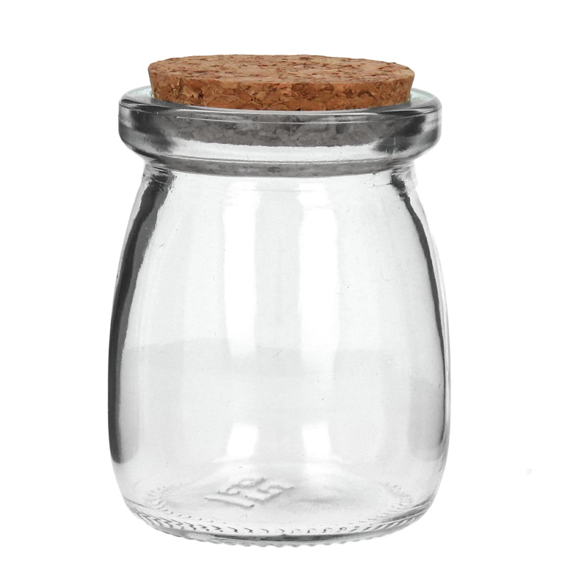 Barattolo di conservazione con tappo di sughero 90ml