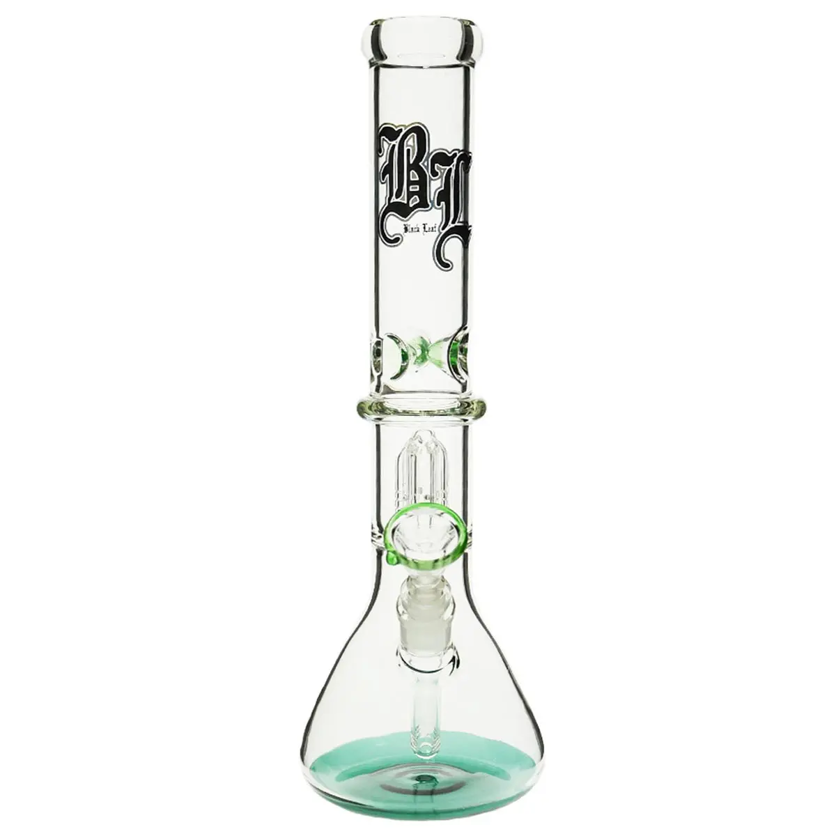 Black Leaf 4-arm bong con Percolatore multicolorato