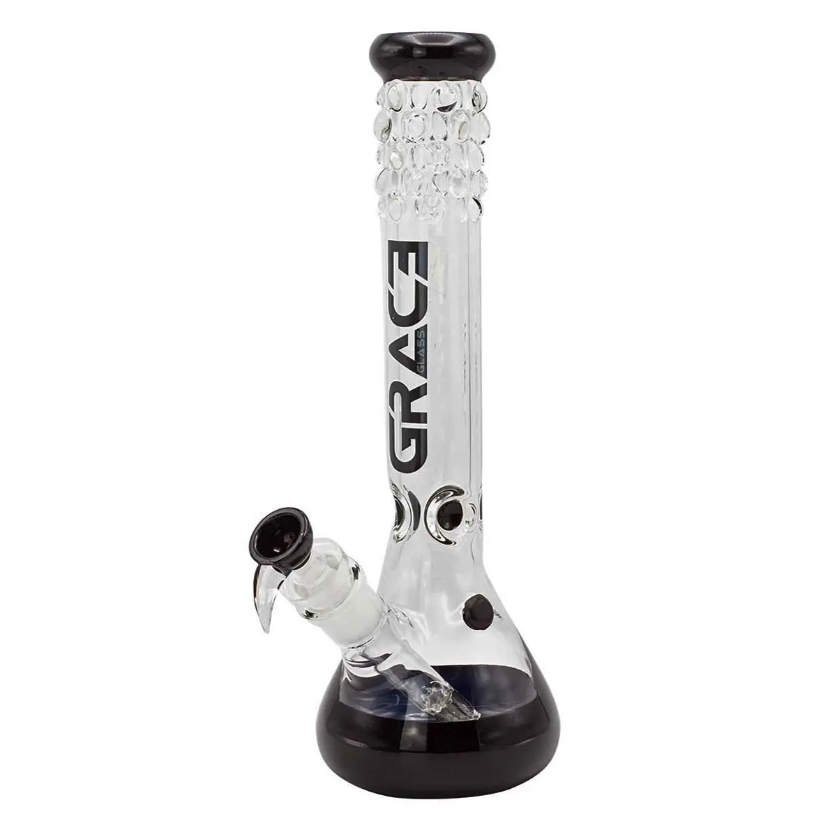 Grace Glass Bong 'Pearl' - nero