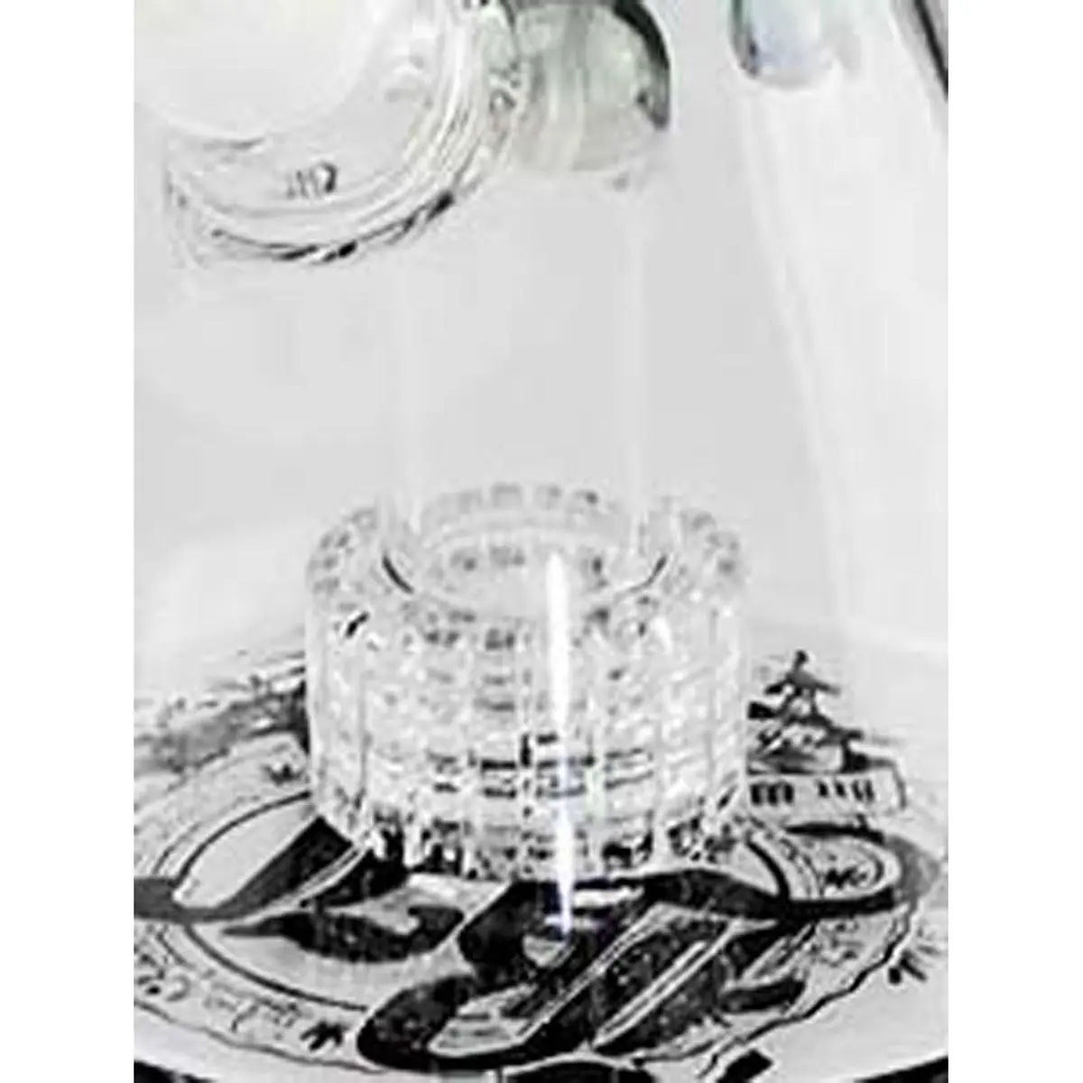 Black Leaf ice bong con percolatore a tamburo 40cm