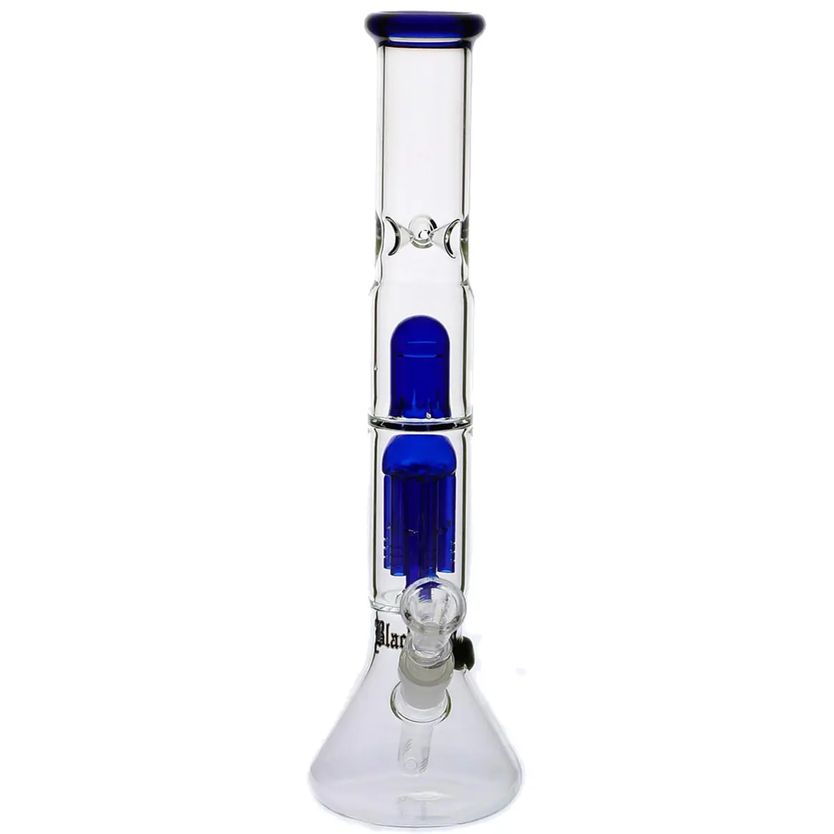 Black Leaf bong con Percolatore Bong ghiaccio Blu