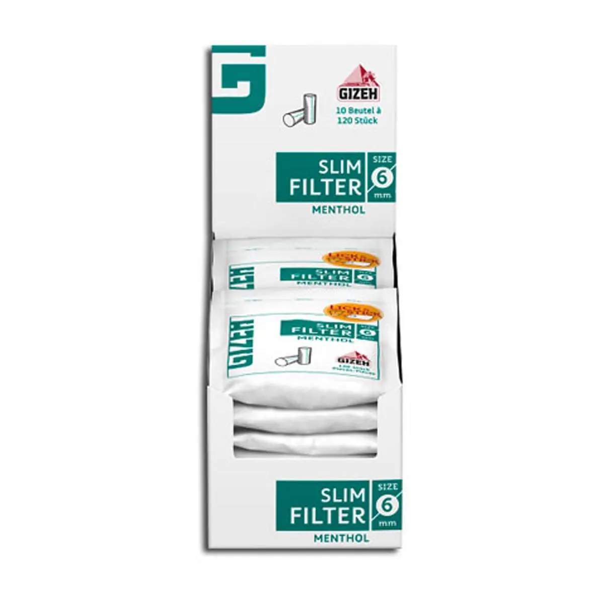 GIZEH Slim Filter Menthol - 20x