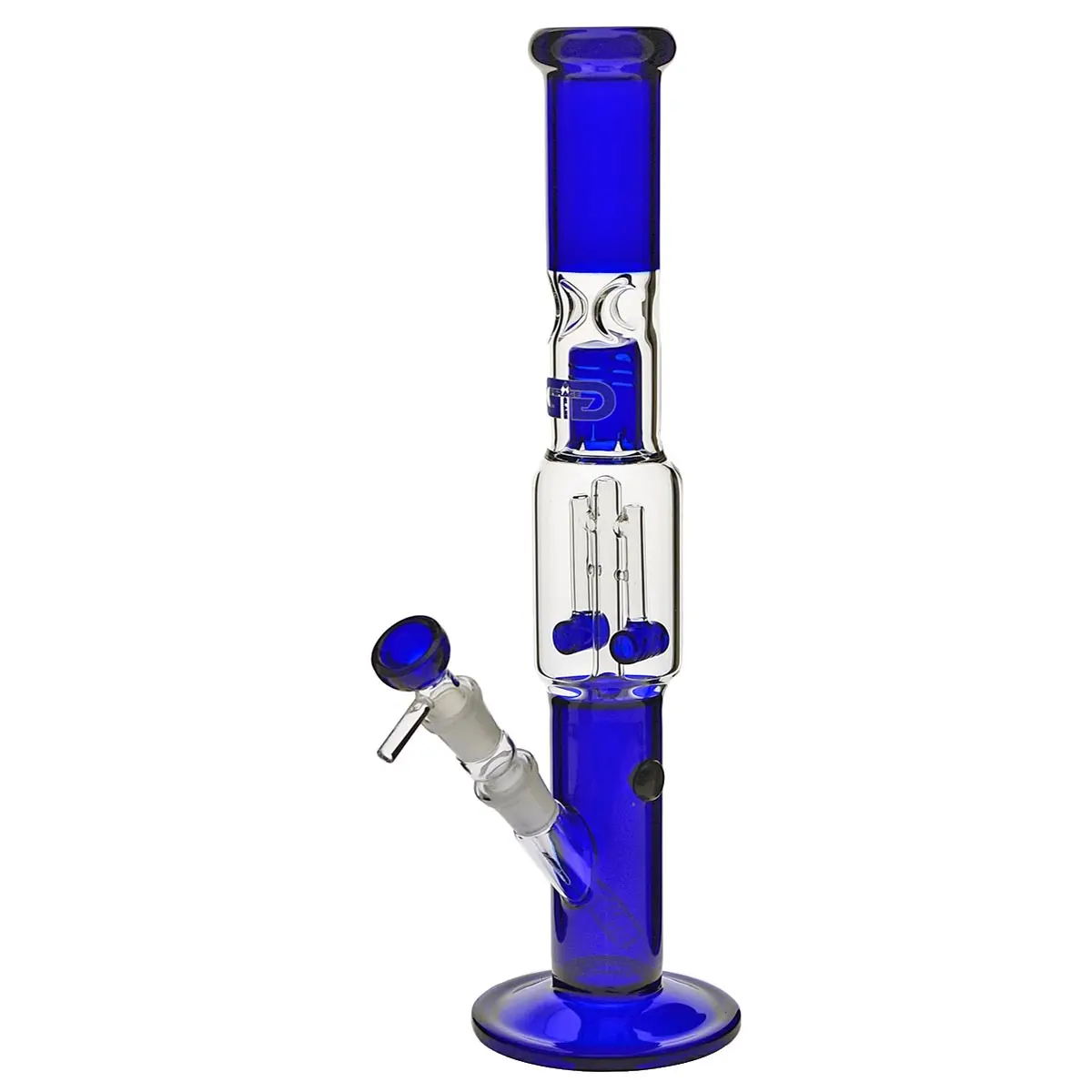 Grace Glass Bong in vetro "Blue Dangly Donald" 39 cm