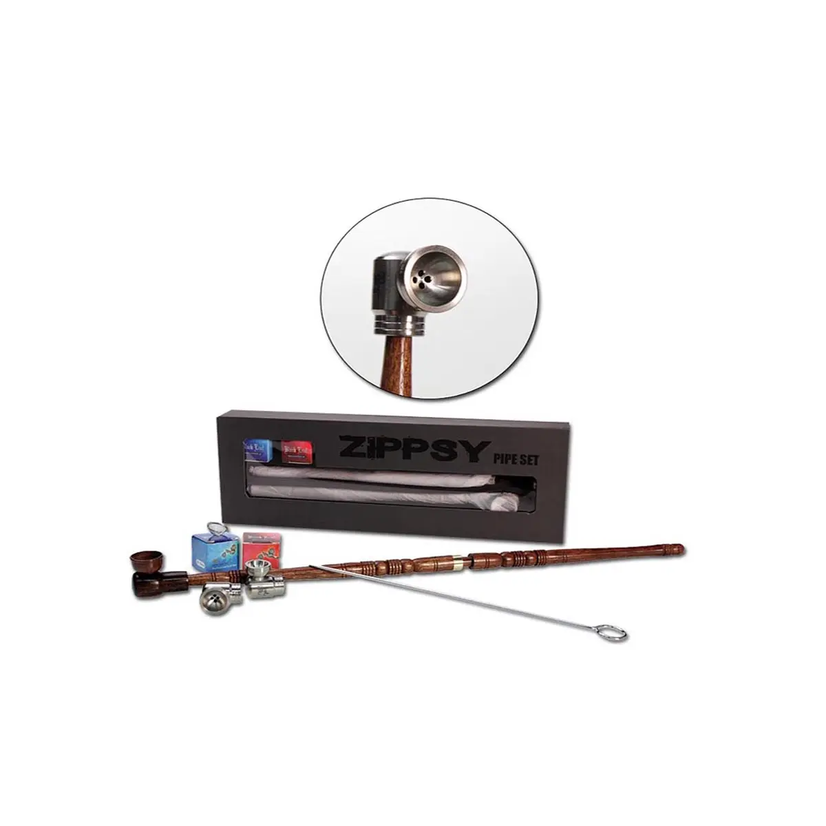 Zippsy kit di pipa in metallo 41cm