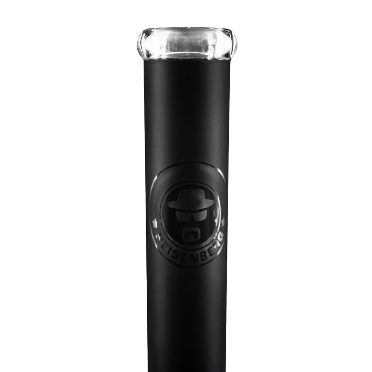 Bong di vetro Heisenberg con base in silicone 'Black Skyler '