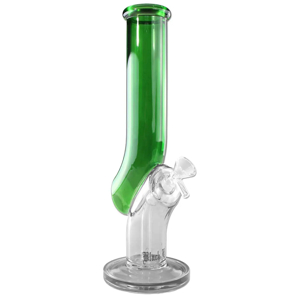 Black Leaf bong in vetro 'JL' verde