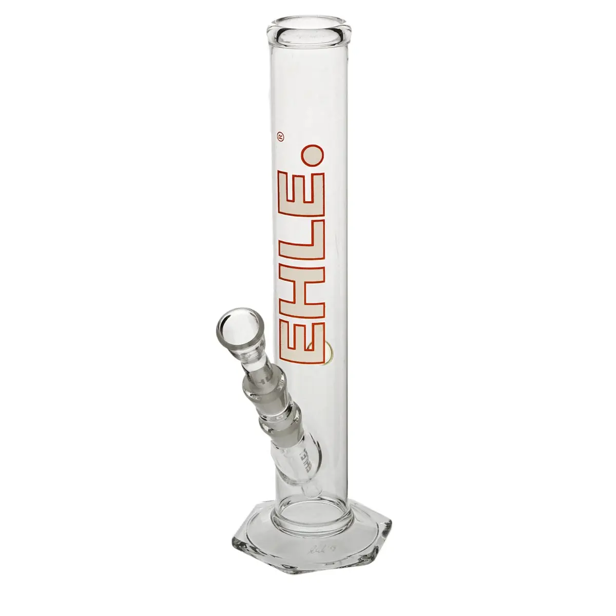 Ehle Bong dritto - 500ml - 18.8mm  bianco logo