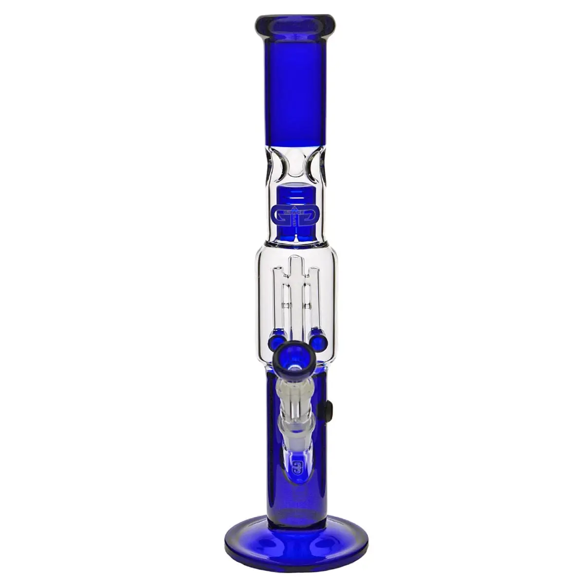 Grace Glass Bong in vetro "Blue Dangly Donald" 39 cm