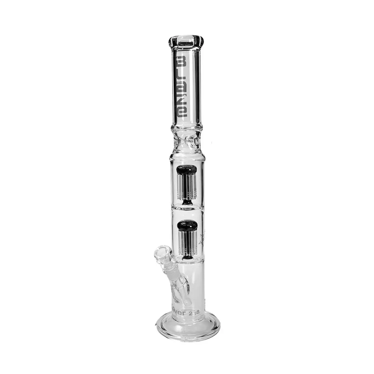 Blaze Glass Tower bong con doppio Percolatore - 56 cm, nero