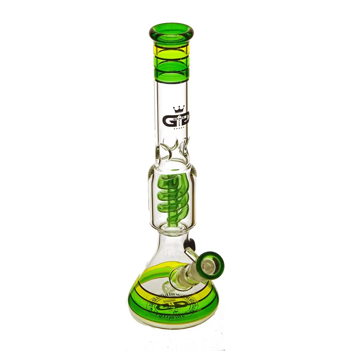 GG Cone Spyral bong in vetro 35cm verde