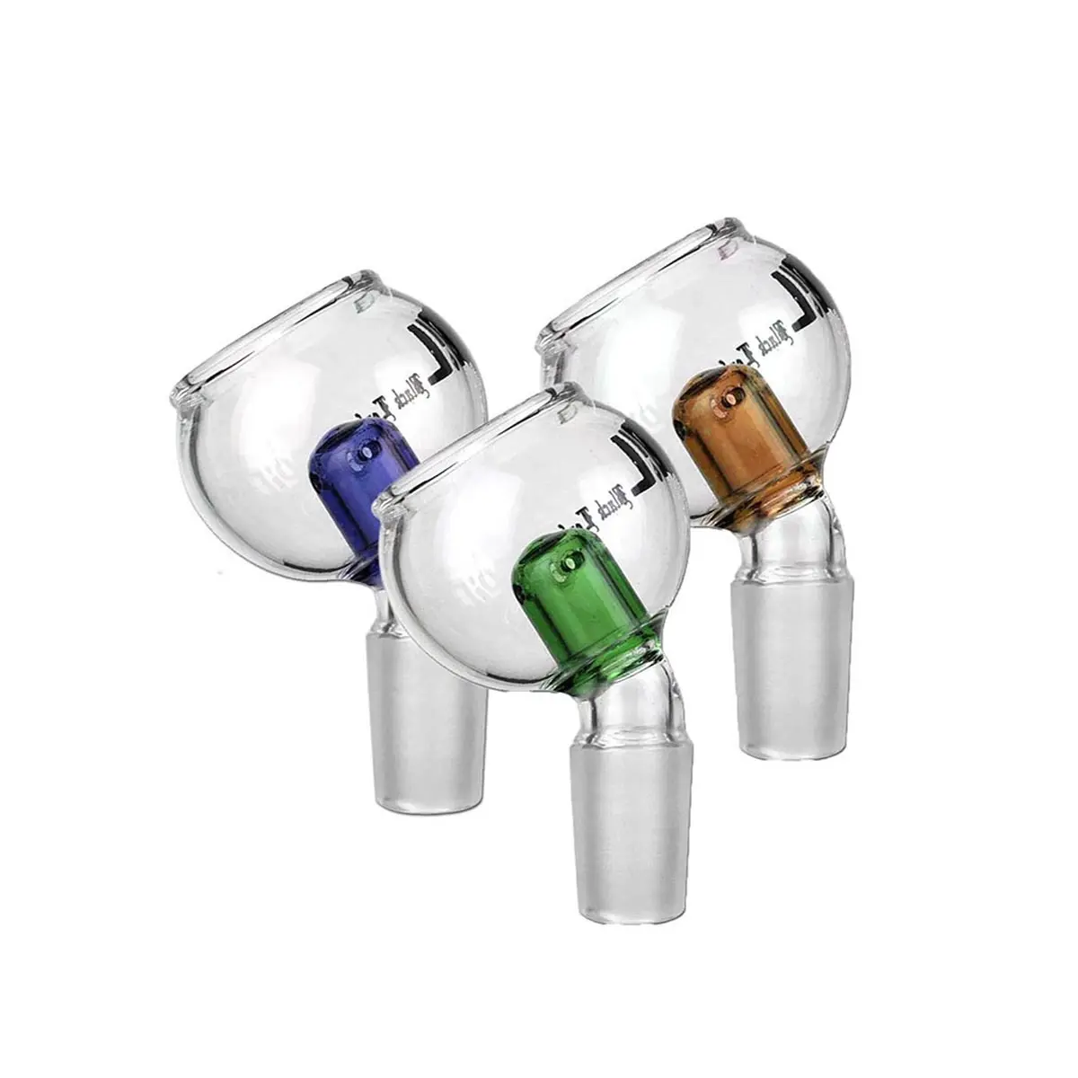 Black Leaf braciere per olio curvo blu