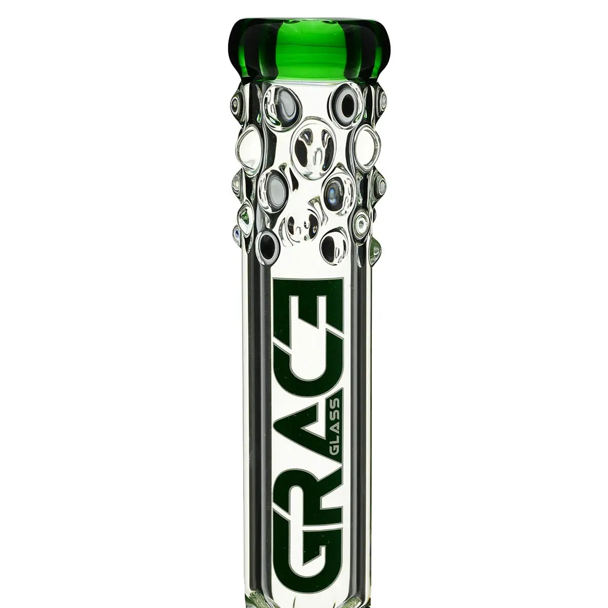 Grace bong in vetro "Green Appetent April" 56cm