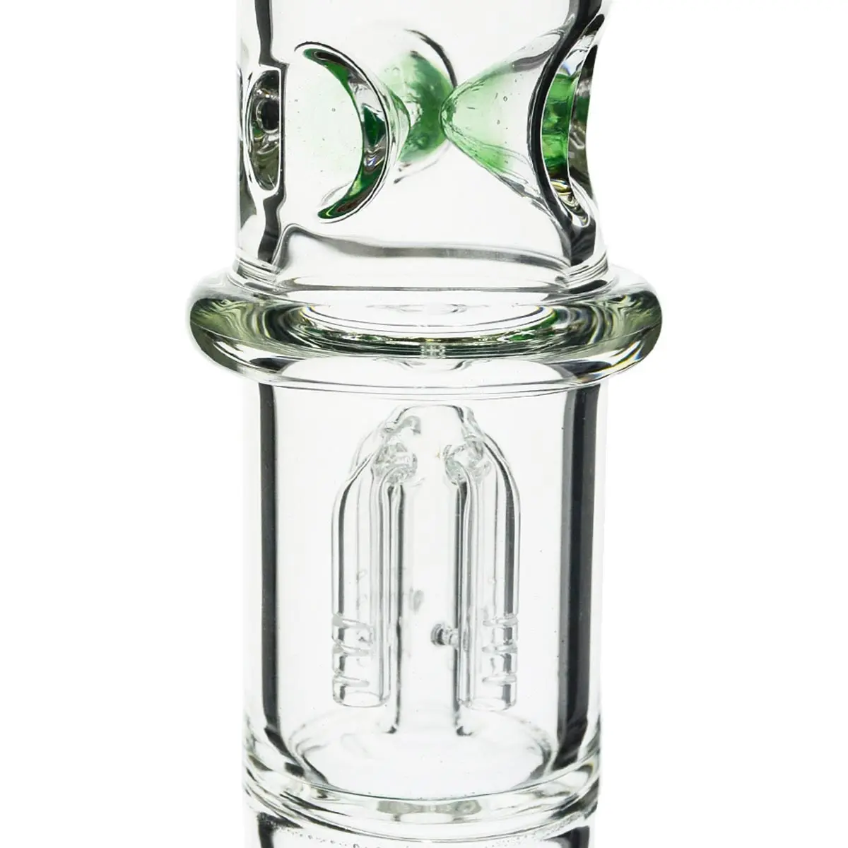 Black Leaf 4-arm bong con Percolatore multicolorato