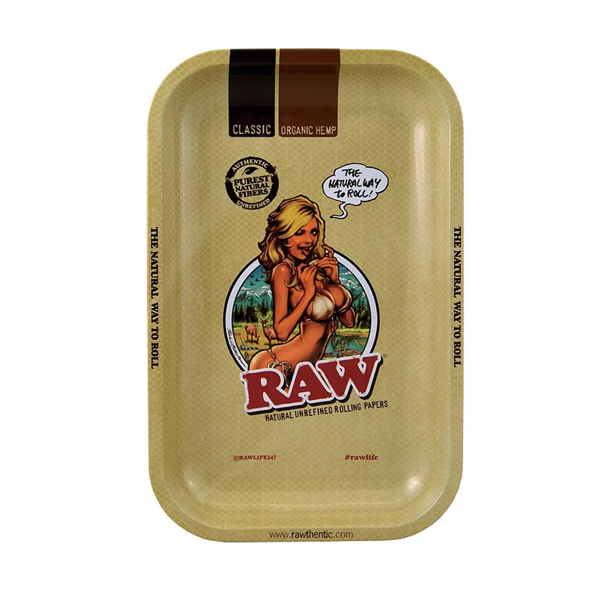 RAW Rolling Tray vassoio per rollare Small Ragazza