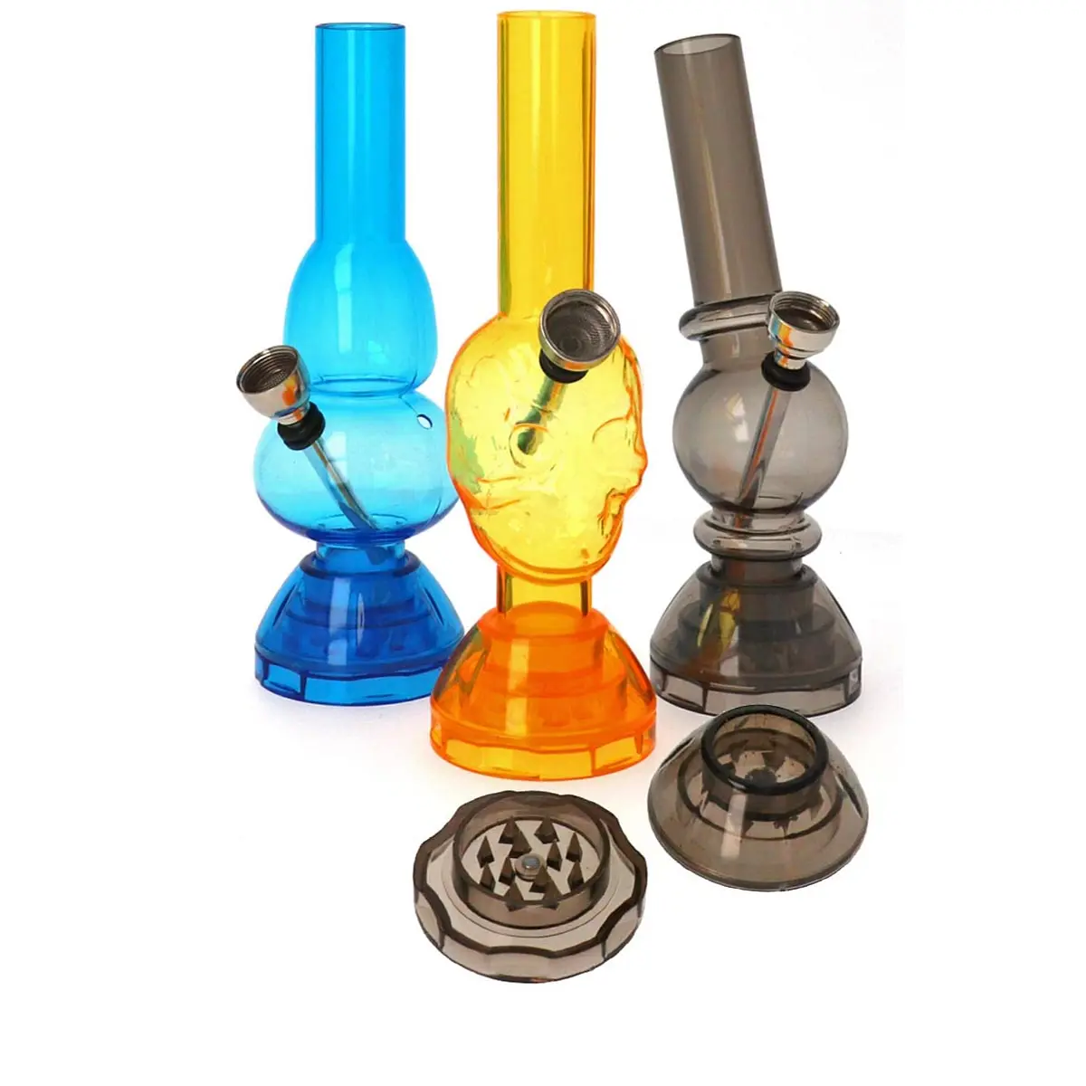 Mini Bong + Grinder acrilico