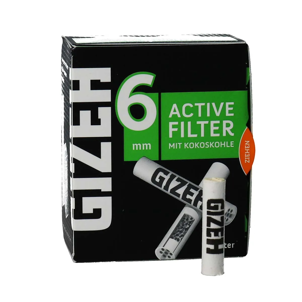 Gizeh ACTIVE filtri slim 6mm nero