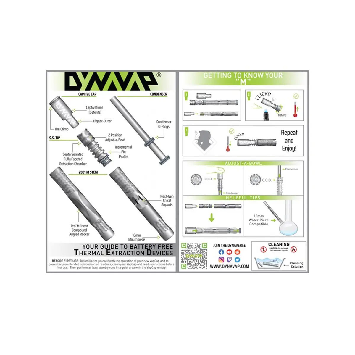 DynaVap VapCap Obsidui M Vaporizer