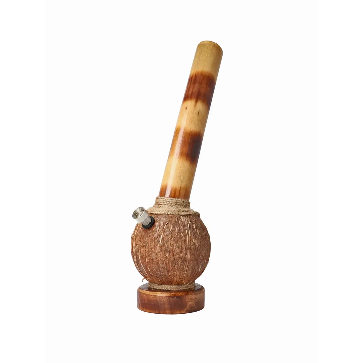 Bong in bambù con corpo di cocco