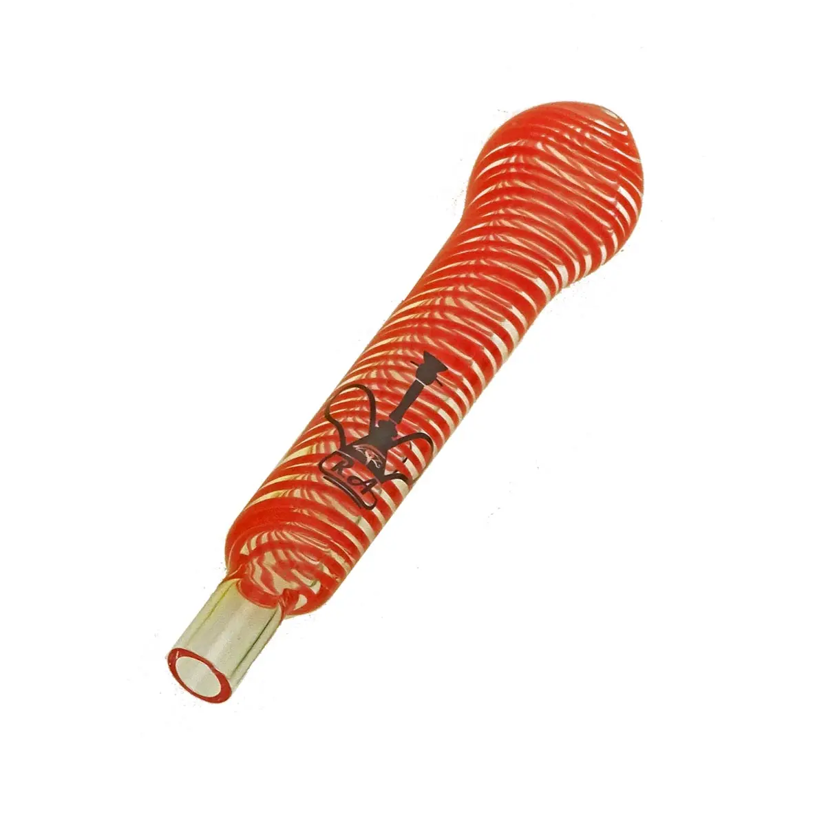 Shisha 'RA' Shisha Boccaglio in vetro a spirale - rosso