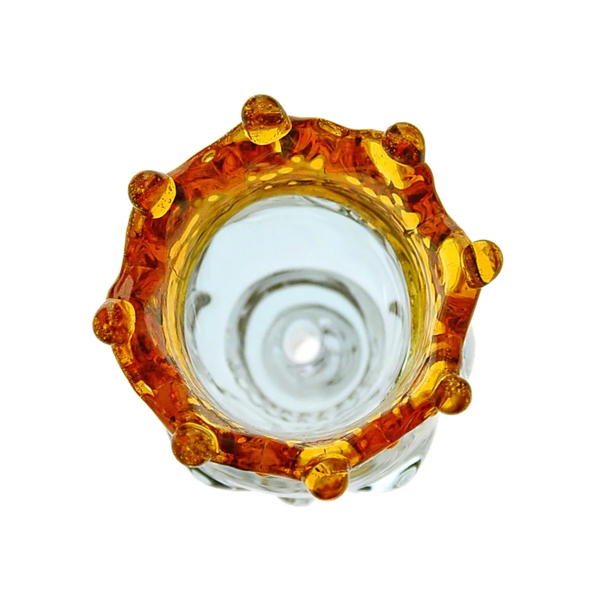 Skull King Bowl braciere in vetro viola / oro