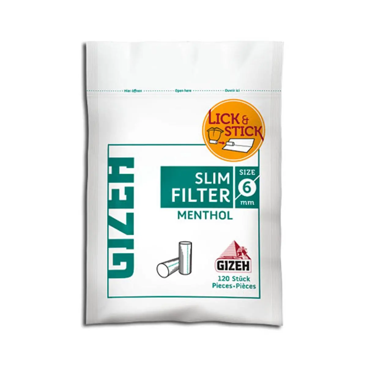 GIZEH Slim Filter Menthol