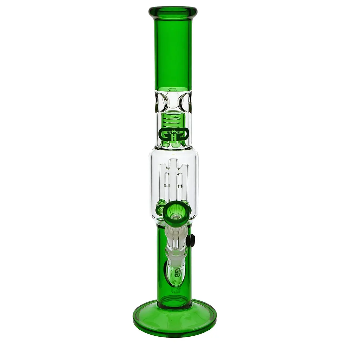 Grace Glass Bong "Green Dangly Donald" 39 cm