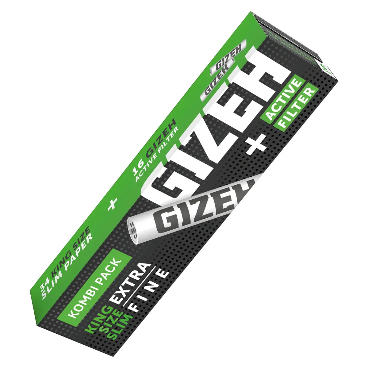 Gizeh Black King Extra Fine Size Silm  + 16 Filtro a carboni attivi