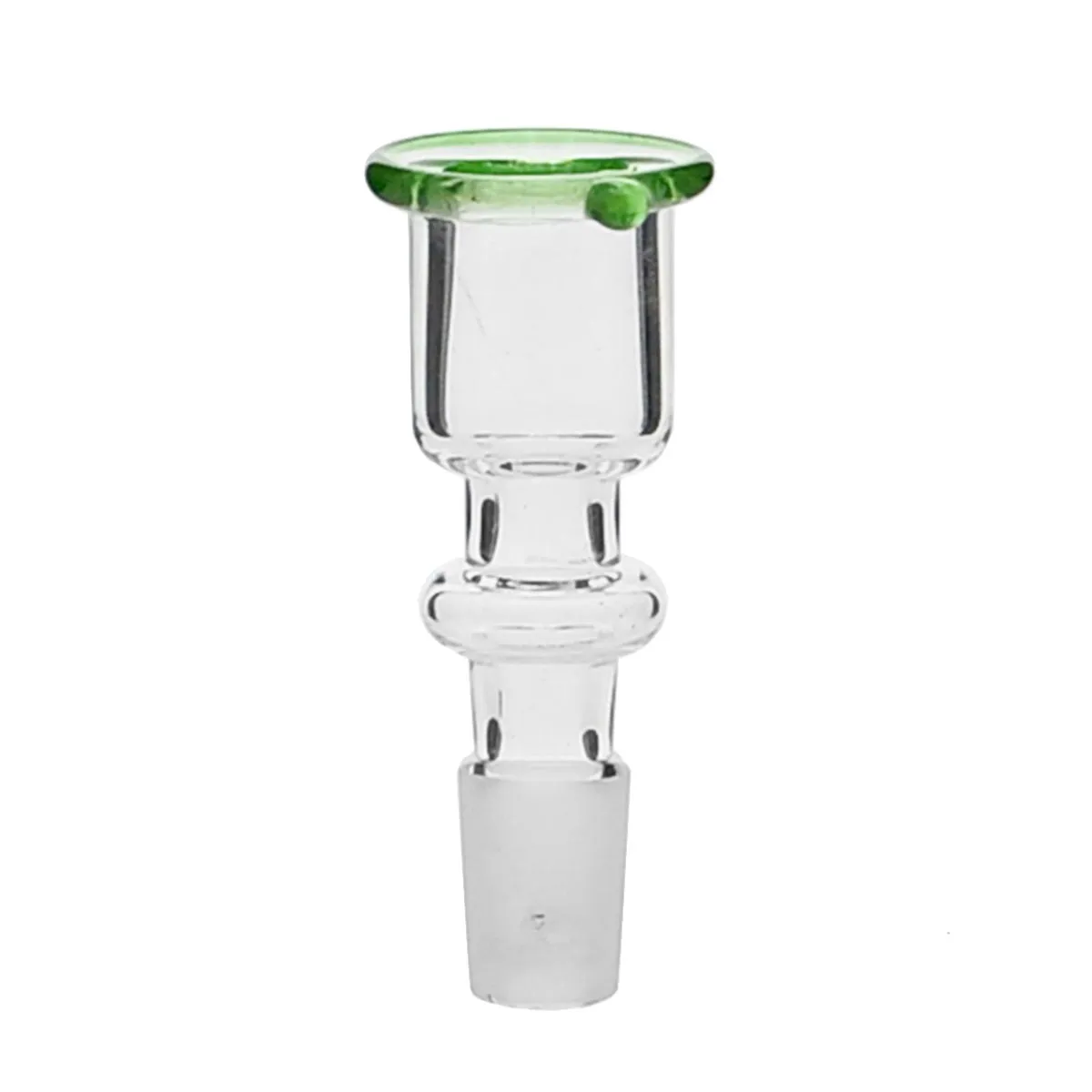 braciere in vetro cylinder con verde rim 14.5