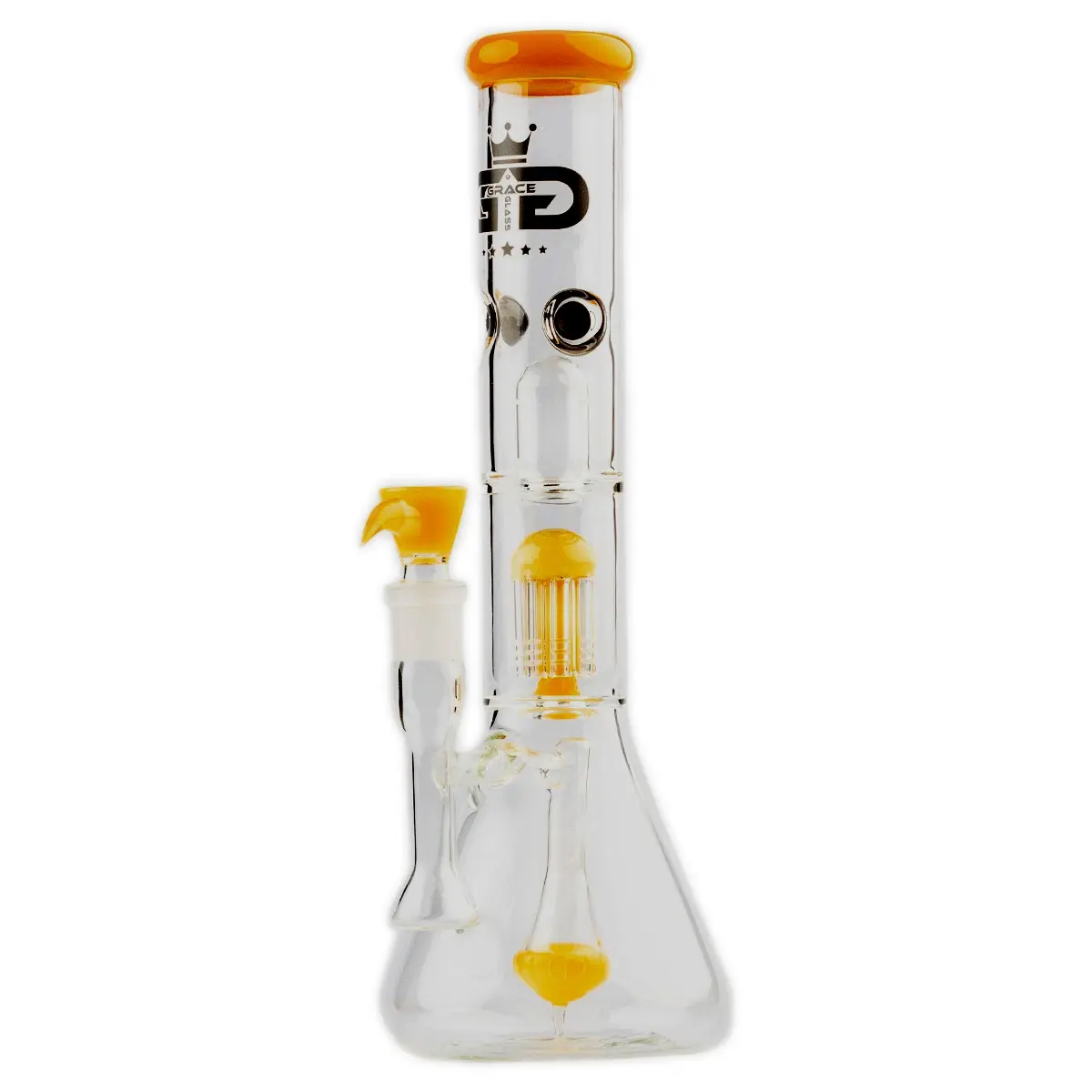 Grace Glass 'Yellow Beaker' Limited Edition 35 cm