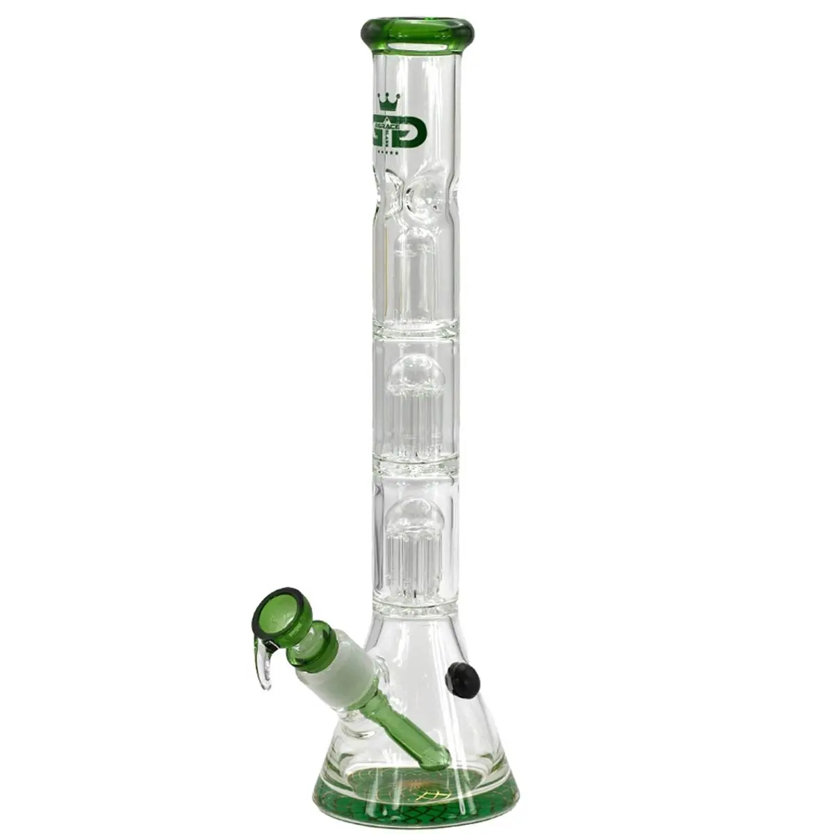 Grace Glass 'Becher mit dreifachem Baum-Perkolator' 40 cm verde