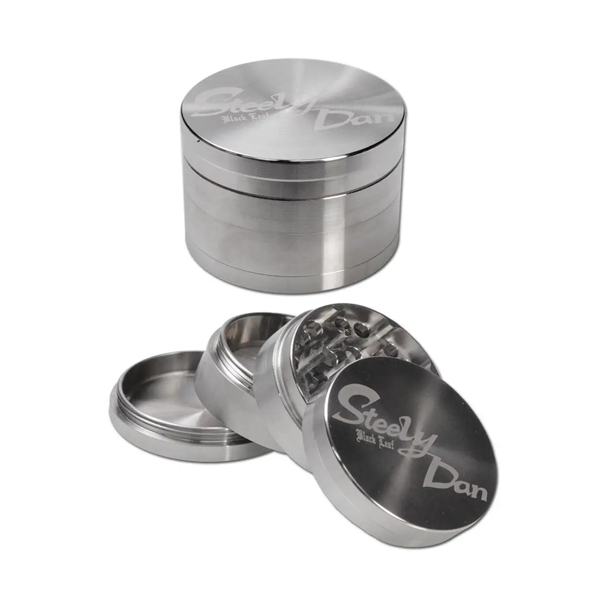 Grinder in acciaio Steely Dan 4 pezzi 39 mm con borsa