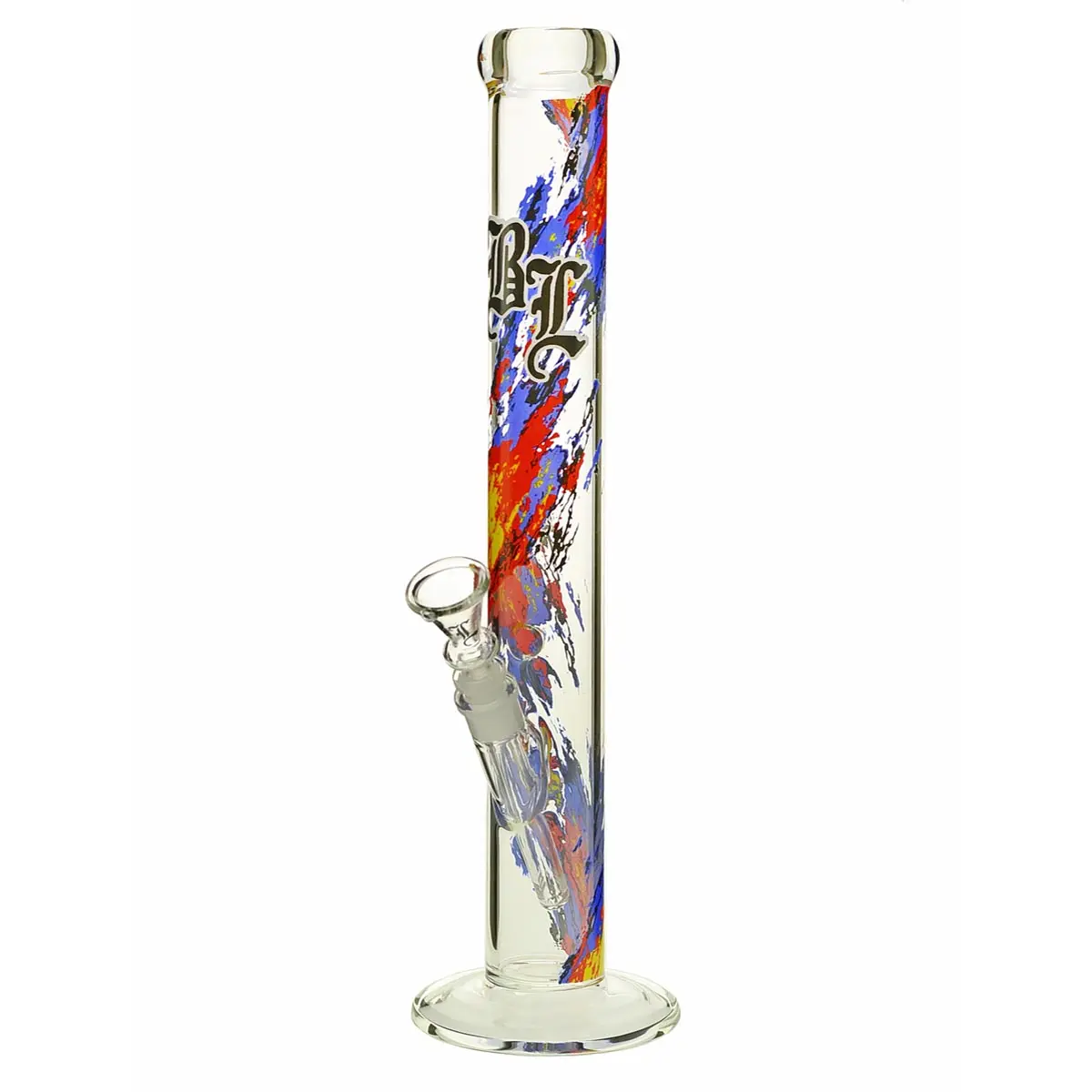 Bong in vetro Black Leaf "Burn Baby Burn Burn" 46 cm