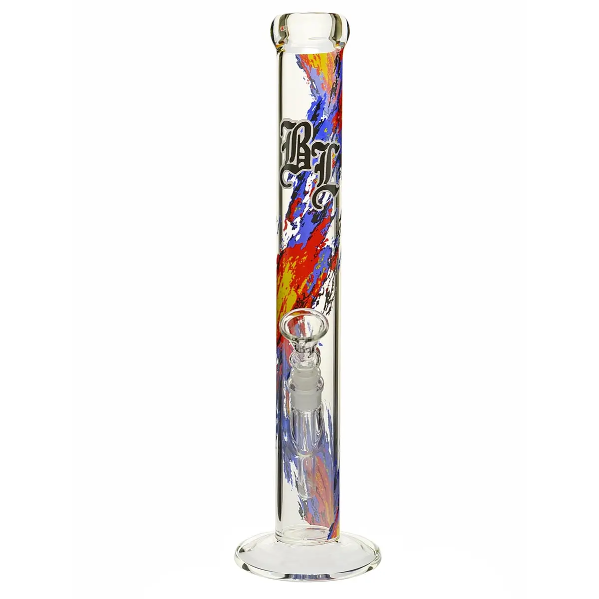 Bong in vetro Black Leaf "Burn Baby Burn Burn" 46 cm