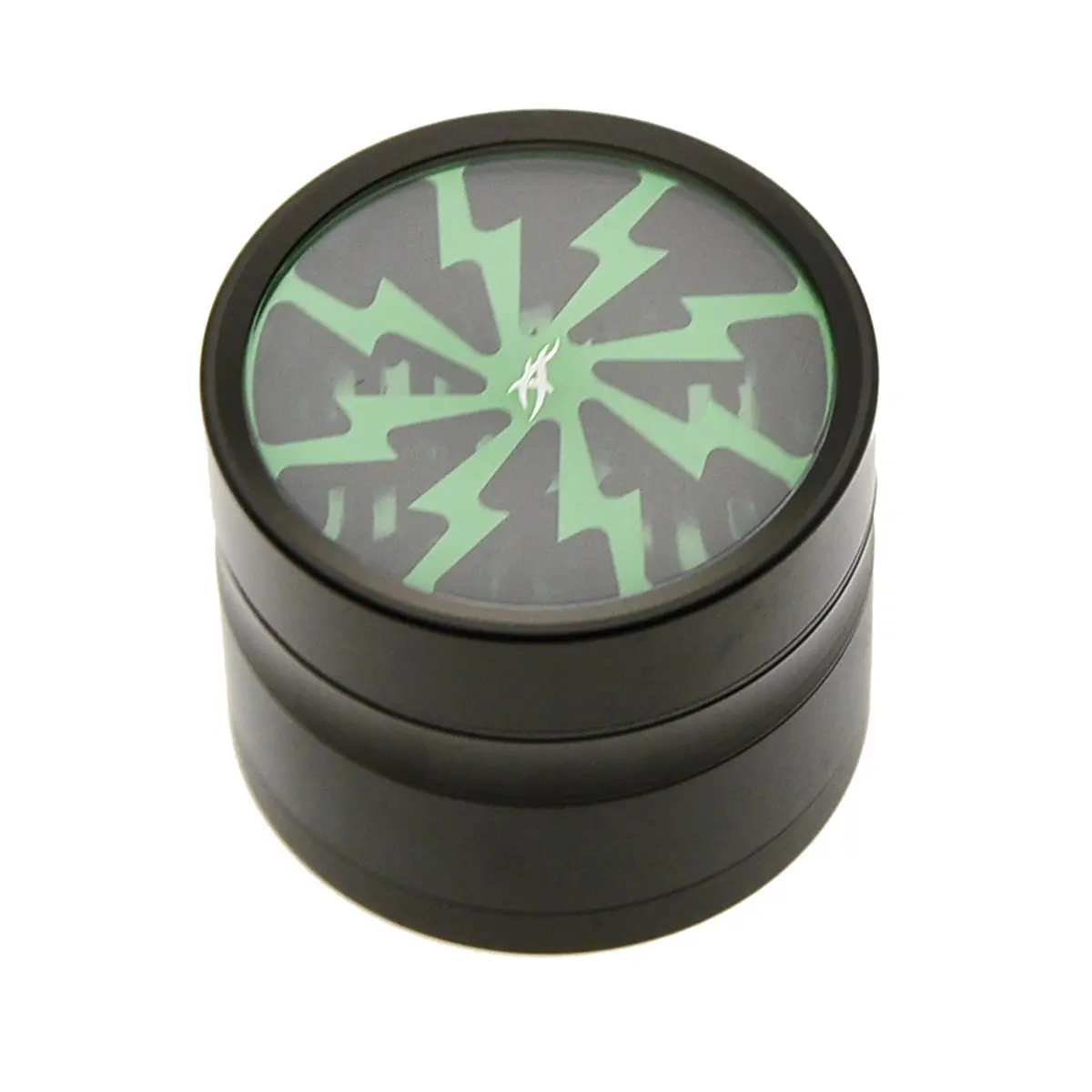 Thorinder grinder con finestra verde / nero Mini