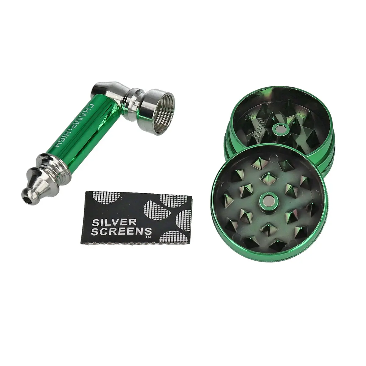 Set di pipe Champ High con smerigliatrice