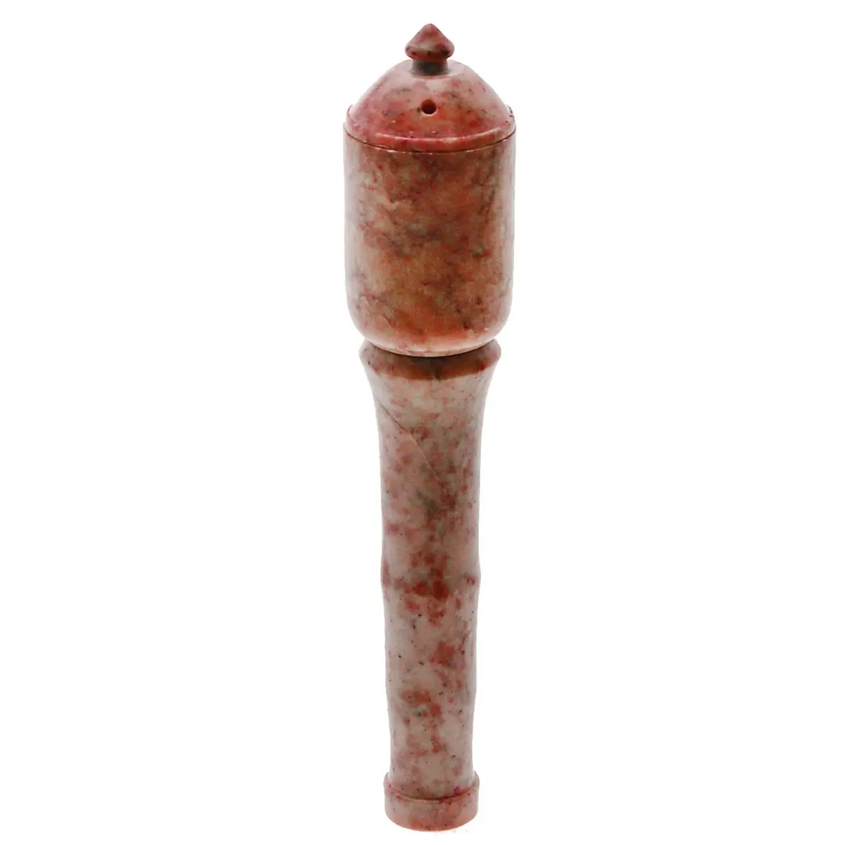 Chillum in pietra ollare con coperchio