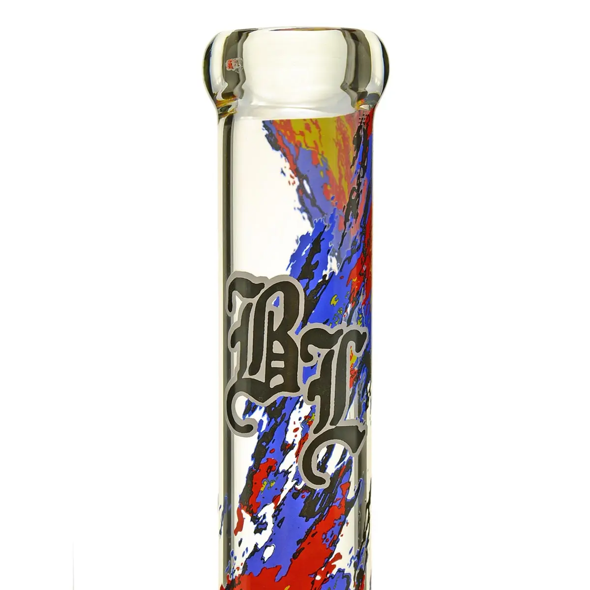 Bong in vetro Black Leaf "Burn Baby Burn Burn" 46 cm