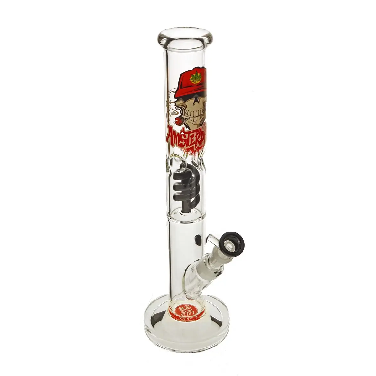 Bong Amsterdam Straight Skull 18.8 dritto 18,8 - 42cm Rosso